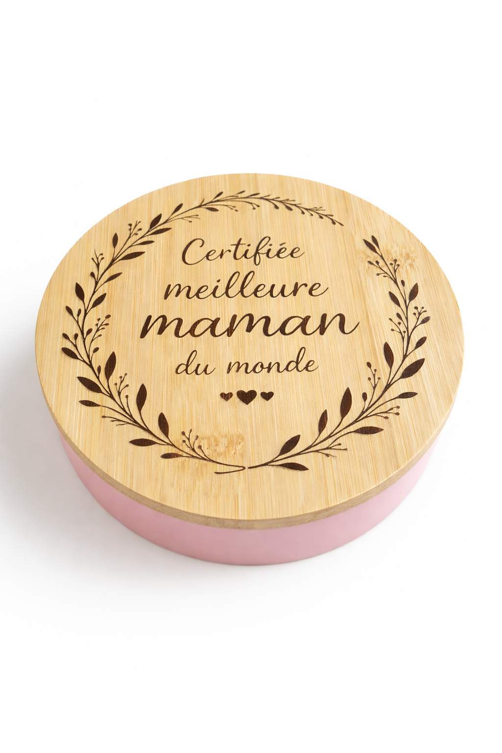 Boîte à bijoux en bambou maman